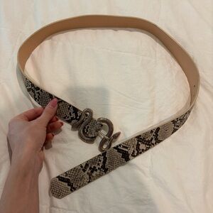 Reptile Patterned Belt